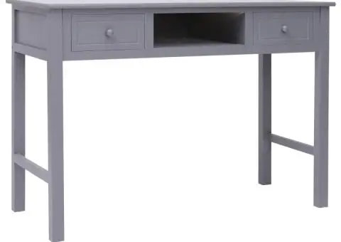 Birou de scris, gri, 110 x 45 x 76 cm, lemn - 2/5