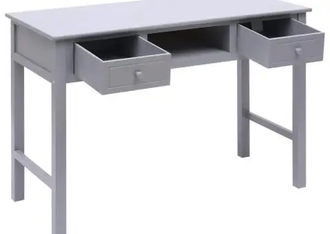 Birou de scris, gri, 110 x 45 x 76 cm, lemn - 3/5