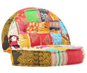 vidaXL Fotoliu puf, 100 x 20 cm, model petice, material textil