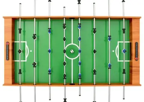 Masă de fotbal pliantă, maro deschis, 121 x 61 x 80 cm - 5/5