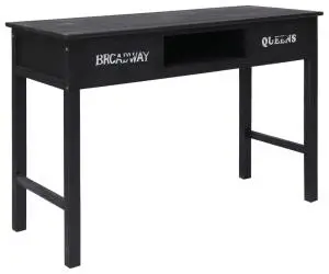 vidaXL Masă consolă, negru, 110 x 45 x 76 cm, lemn