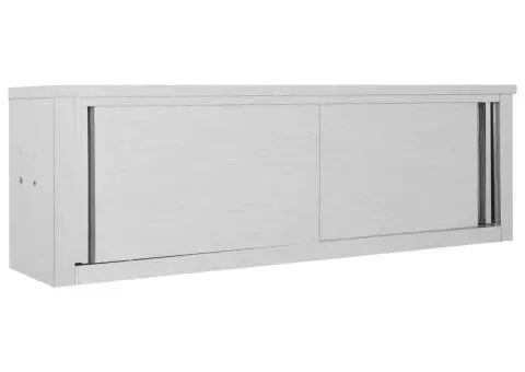 Dulap perete bucătărie uși glisante 150x40x50cm oțel inoxidabil - 1/5