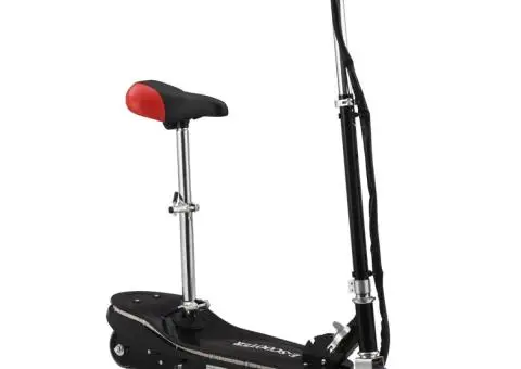 Trotinetă electrică cu șa și LED-uri, negru, 120 W - 5/5