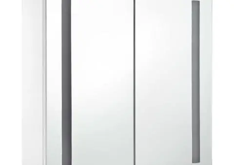 Dulap de baie cu oglindă și LED, 60 x 14 x 62 cm - 3/5