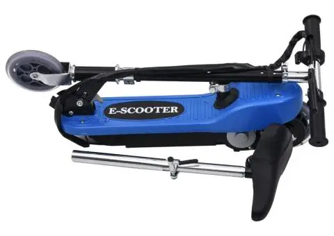 Trotinetă electrică cu șa, albastru, 120 W - 5/5