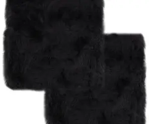 vidaXL Pernuțe scaun 2 buc, gri închis, 40x40 cm, piele oaie naturală