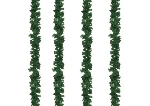 Ghirlande de Crăciun, 4 buc., verde, 270 cm, PVC - 4/5