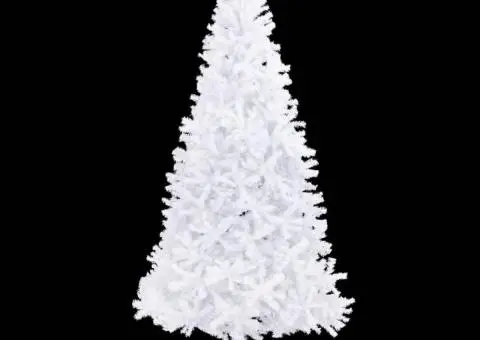 Brad de Crăciun artificial, alb, 300 cm - 3/5