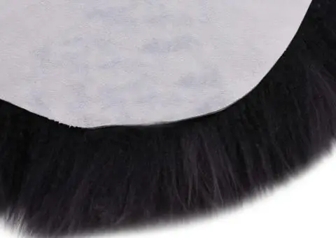 Covor din piele de oaie, gri închis, 60 x 180 cm - 3/4