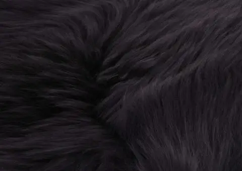 Covor din piele de oaie, gri închis, 60 x 180 cm - 4/4