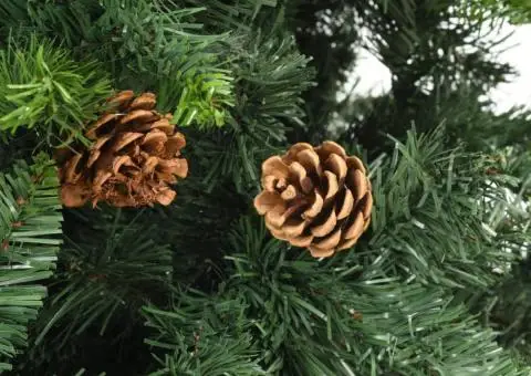 Brad de Crăciun artificial cu conuri de pin, verde, 180 cm - 5/5