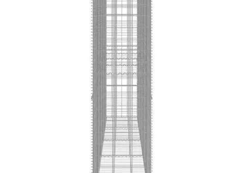 Perete gabion cu capace, 300 x 50 x 200 cm, oțel galvanizat - 4/5