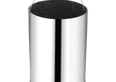 Coș de gunoi pentru hotel, 32 L, oțel inoxidabil - 4/5