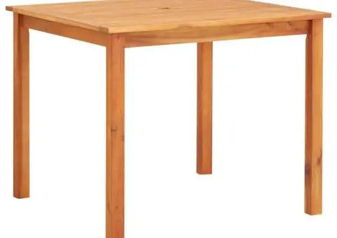 Masă de grădină, 88 x 88 x 74 cm, lemn masiv de acacia - 1/4