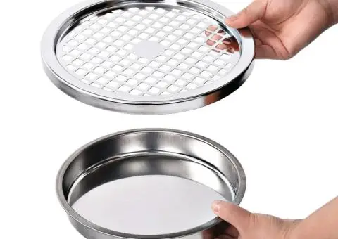 Coș de gunoi cu scrumieră, pentru hotel, gri, oțel, 30 L - 5/5