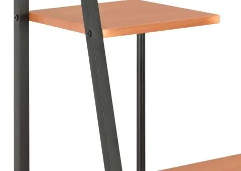 Birou cu rafturi, negru și maro, 102 x 50 x 117 cm - 5/5