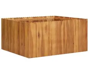 vidaXL Strat înălțat de grădină, 100x100x50 cm, lemn masiv de acacia