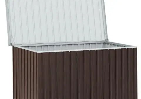 Ladă de depozitare pentru grădină, maro, 171 x 99 x 93 cm - 5/5