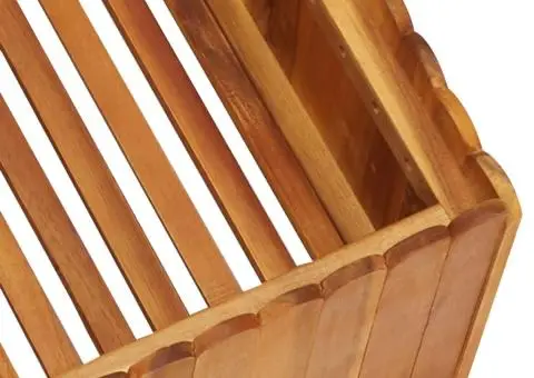 Strat înălțat de grădină, 50 x 50 x 25 cm, lemn masiv de acacia - 4/5