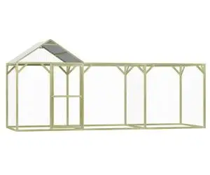 vidaXL Coteț pentru păsări, 4,5 x 1,5 x 2 m, lemn de pin tratat