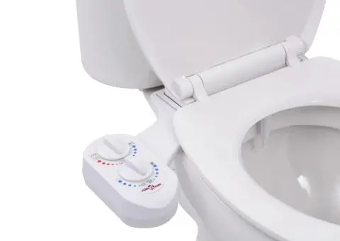Accesoriu bideu pentru capac WC, apă rece & caldă, o duză - 1/5