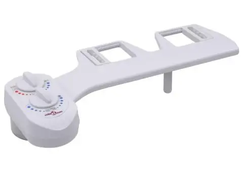 Accesoriu bideu pentru capac WC, apă rece & caldă, o duză - 3/5