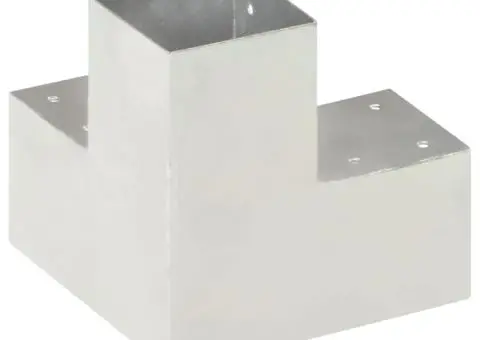 Conector de grindă, formă Y, 91 x 91 mm, metal galvanizat - 3/5