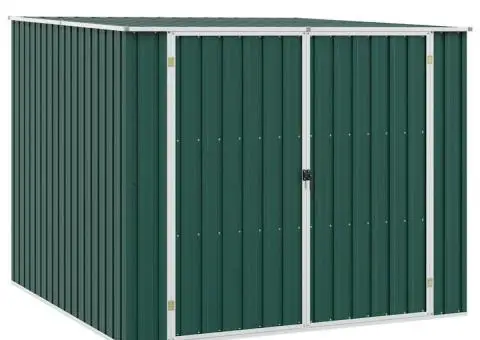 Șopron de grădină, verde, 195 x 198 x 159 cm, oțel galvanizat - 1/5