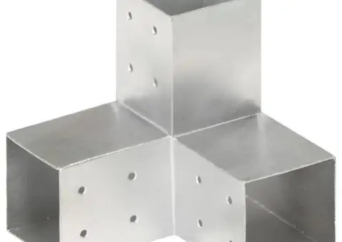 Conector de grindă, formă Y, 81 x 81 mm, metal galvanizat - 1/5