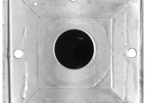 Țăruși de sol, 6 buc., argintiu, 12x12x56 cm, oțel galvanizat - 5/5