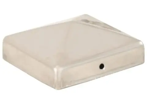Capace stâlpi de gard piramidă 6 buc. 81x81 mm oțel inoxidabil - 3/5