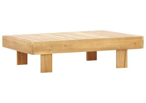 Măsuță de cafea, 100 x 60 x 25 cm, lemn masiv de acacia - 1/5