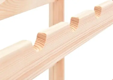 Suport de vin pentru 12 sticle, lemn de pin - 4/5