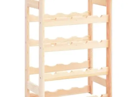 Suport de vin pentru 20 de sticle, lemn de pin - 1/5