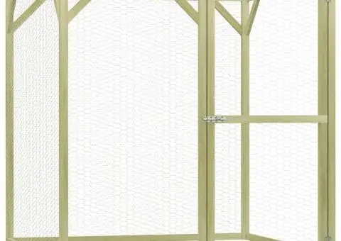 Coteț pentru păsări, 1,5 x 1,5 x 1,5 m, lemn de pin tratat - 1/5