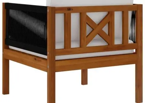 Scaune de grădină, 2 buc., lemn masiv de acacia - 5/5