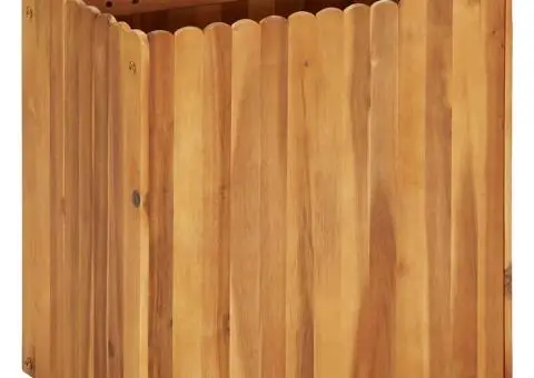 Strat înălțat de grădină, 50 x 30 x 50 cm, lemn masiv de acacia - 1/5