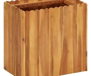 vidaXL Strat înălțat de grădină, 50 x 30 x 50 cm, lemn masiv de acacia
