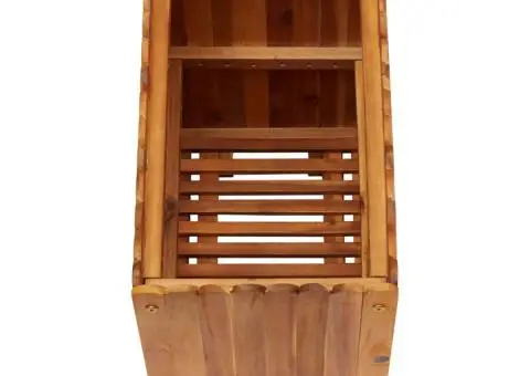 Strat înălțat de grădină, 50 x 30 x 50 cm, lemn masiv de acacia - 4/5