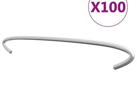 Cârlige pentru gabioane, 100 buc., oțel galvanizat, 40 cm - 1/3