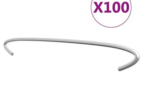 Cârlige pentru gabioane, 100 buc., oțel galvanizat, 50 cm - 1/3