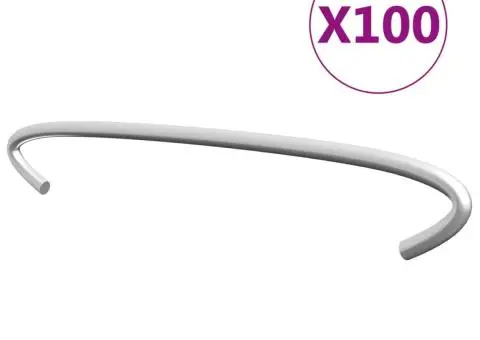 Cârlige pentru gabioane, 100 buc., oțel galvanizat, 15 cm - 1/3