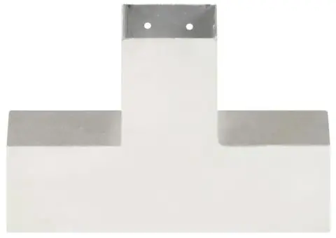 Conector de grindă, formă X, 81 x 81 mm, metal galvanizat - 3/5