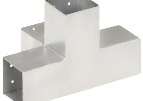 Conector de grindă, formă X, 81 x 81 mm, metal galvanizat - 4/5