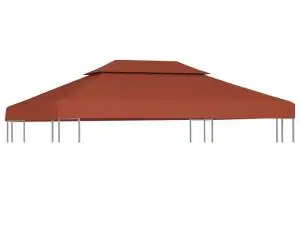 Acoperiș de pavilion, 2 niveluri, cărămiziu, 4x3 m, 310 g/m²