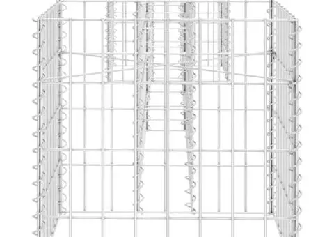 Jardinieră gabion în formă de H, 260 x 40 x 40 cm, sârmă oțel - 4/5