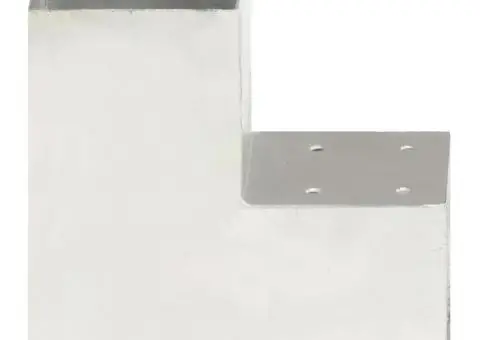 Conectori grindă, formă L, 4 buc, 101x101 mm, metal galvanizat - 3/5