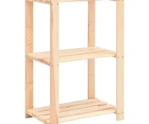 vidaXL Raft depozitare 3 niveluri, 60x38x90 cm lemn masiv pin, 150 kg