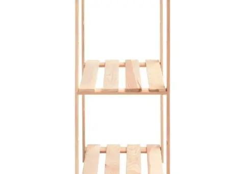 Raft depozitare 3 niveluri, 60x38x90 cm lemn masiv pin, 150 kg - 4/5