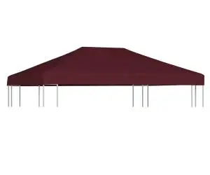 vidaXL Acoperiș pentru pavilion, 310 g/m², roșu bordo, 3 x 4 m
